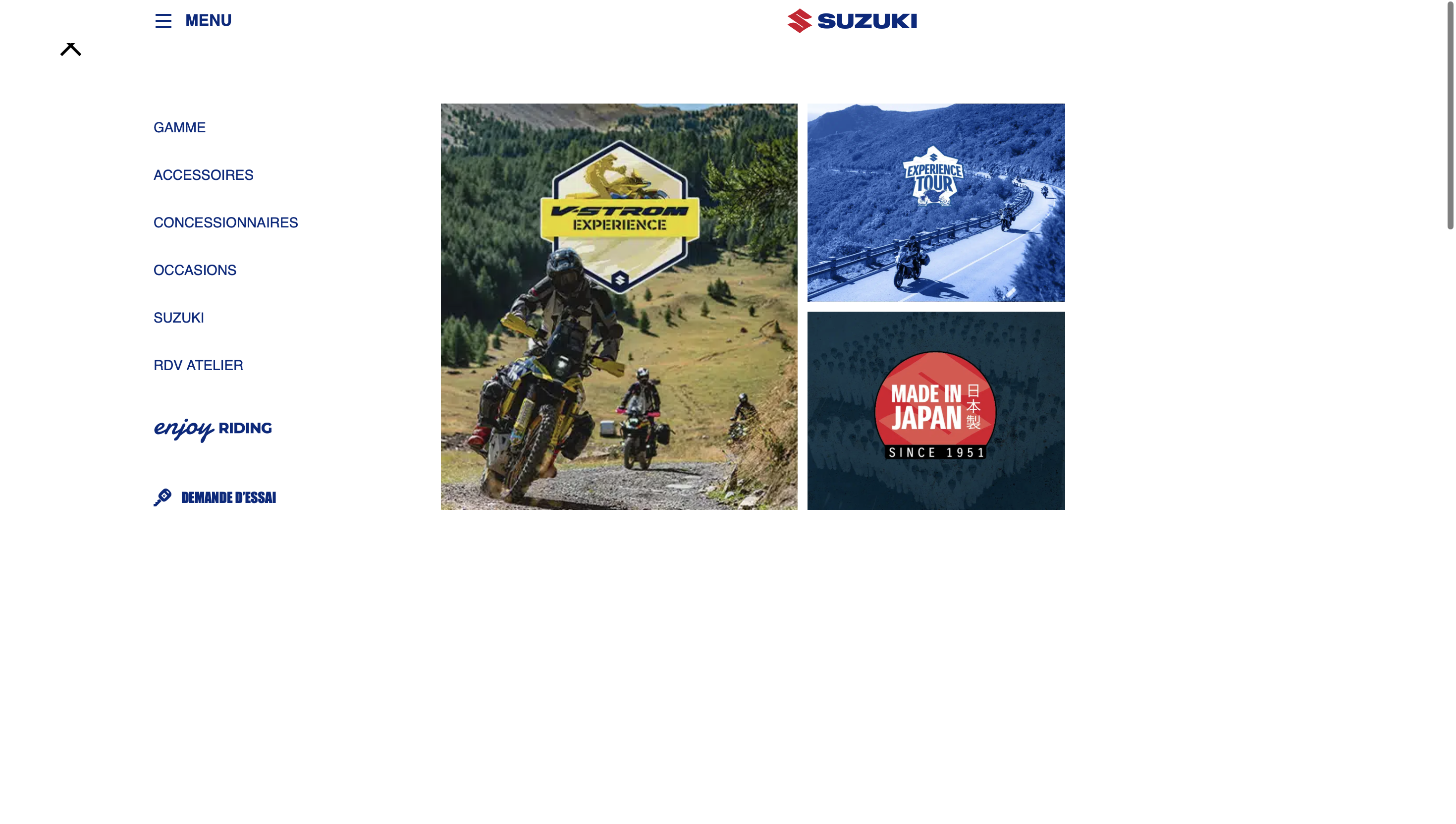 Reproduction du "Site Suzuki Moto"