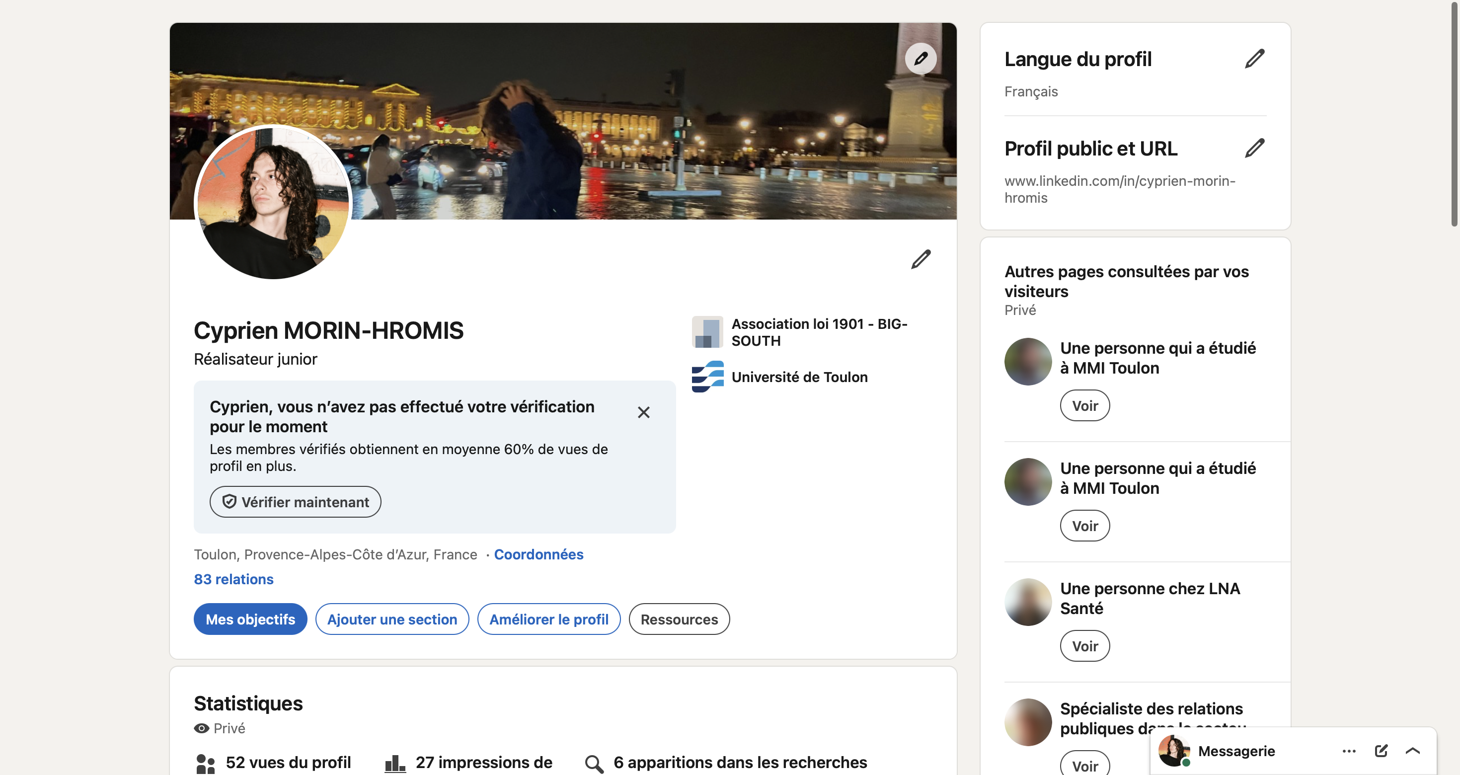 Préparation professionnelle et présence en ligne